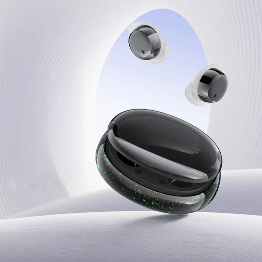 Invisible Wireless Bluetooth 6.0 Stereo Earbuds - Ultra-Light Design, Noise Isolation, Secure Fit, Touch Control, Automatic Charging, Soft Silicone Cushions, Deep Bass Stereo, Box Pack - Ideal for Side Sleepers