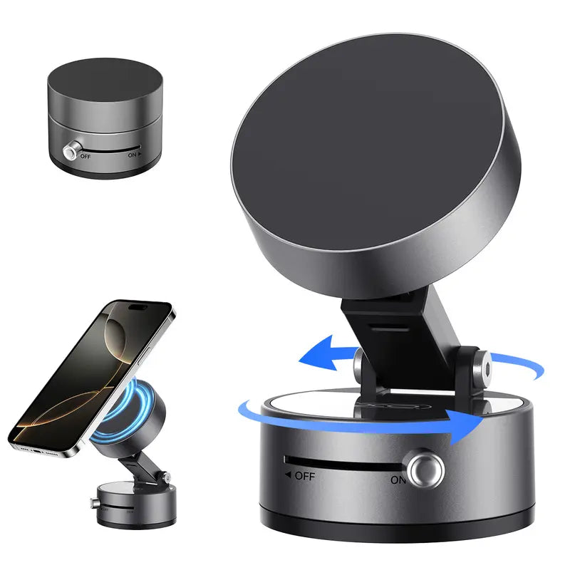 XO Magnetic Vacuum Phone Holder – Foldable, Adjustable & Portable