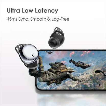 Invisible Wireless Bluetooth 6.0 Stereo Earbuds - Ultra-Light Design, Noise Isolation, Secure Fit, Touch Control, Automatic Charging, Soft Silicone Cushions, Deep Bass Stereo, Box Pack - Ideal for Side Sleepers