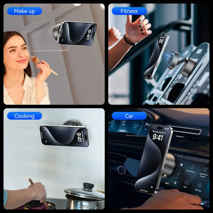 XO Magnetic Vacuum Phone Holder – Foldable, Adjustable & Portable
