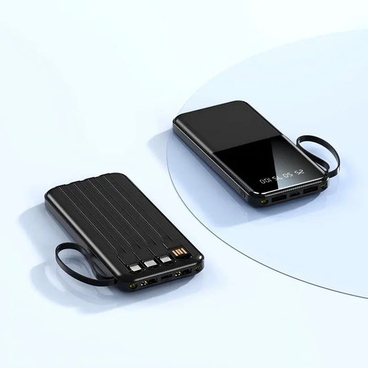 10,000 Mah 20 W Fast Charging Portable High-Capacity Power Bank Type‑C USB Cable with Smart Digital Display Screen Integrated Flashlight Function Stable Lithium Battery Pack Suitable for Outdoor Emergency Scenarios Travel C _ Compact Protection Power Bank