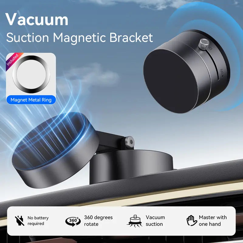 XO Magnetic Vacuum Phone Holder – Foldable, Adjustable & Portable