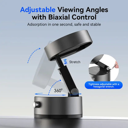 XO Magnetic Vacuum Phone Holder – Foldable, Adjustable & Portable