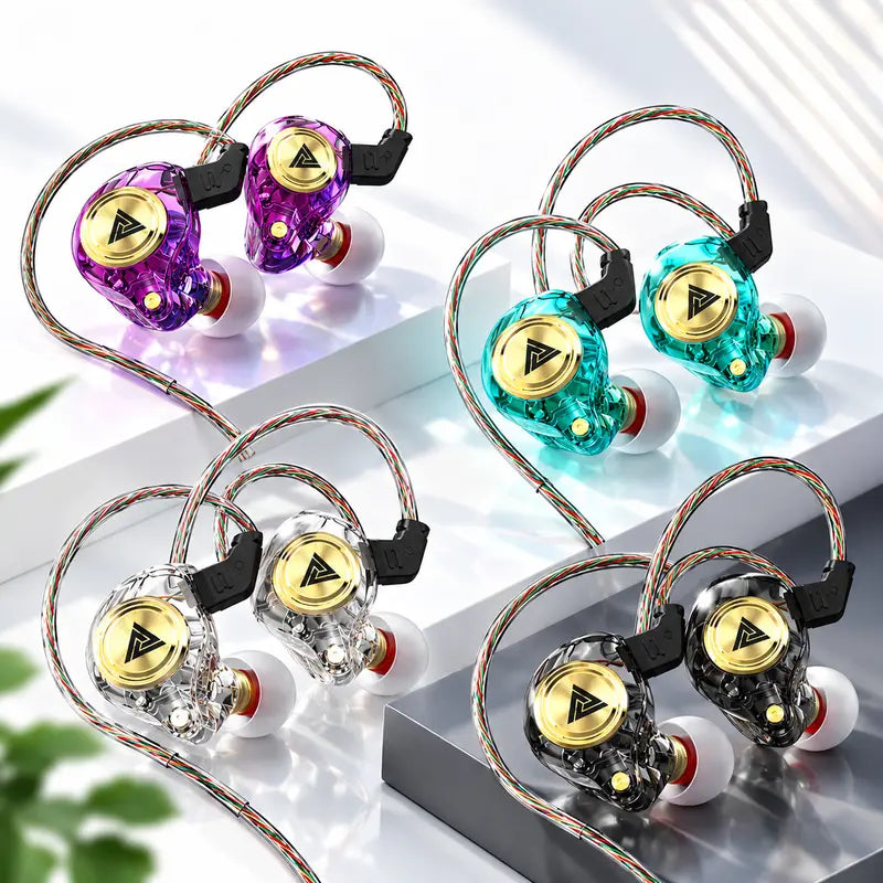 AK3 In-Ear Monitor Earphones – HiFi Sound, Transparent Design & Detachable Cable