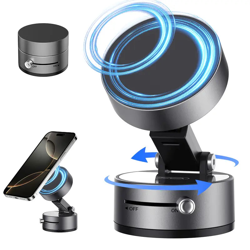 XO Magnetic Vacuum Phone Holder – Foldable, Adjustable & Portable