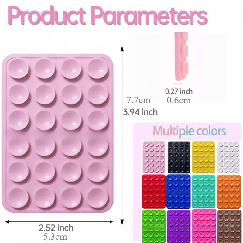 Silicone Suction Phone Holder – Portable Grip & Stand