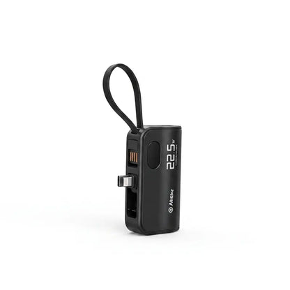 AikEing 5000mAh Mini Power Bank – 22.5W Fast Charging, 4 Built-in Cables & Digital Display